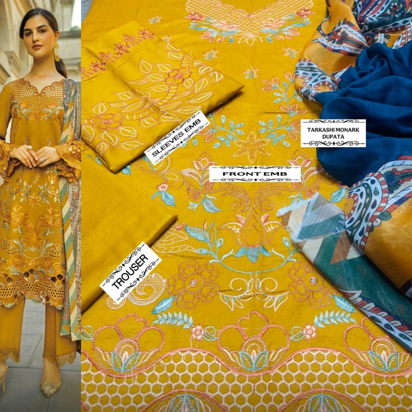 SUMMER COLLECTION 🌹*
          *ALHAMDULILAH*
*mix* 3pc Summer Casual Collection 
Code:mix🌹