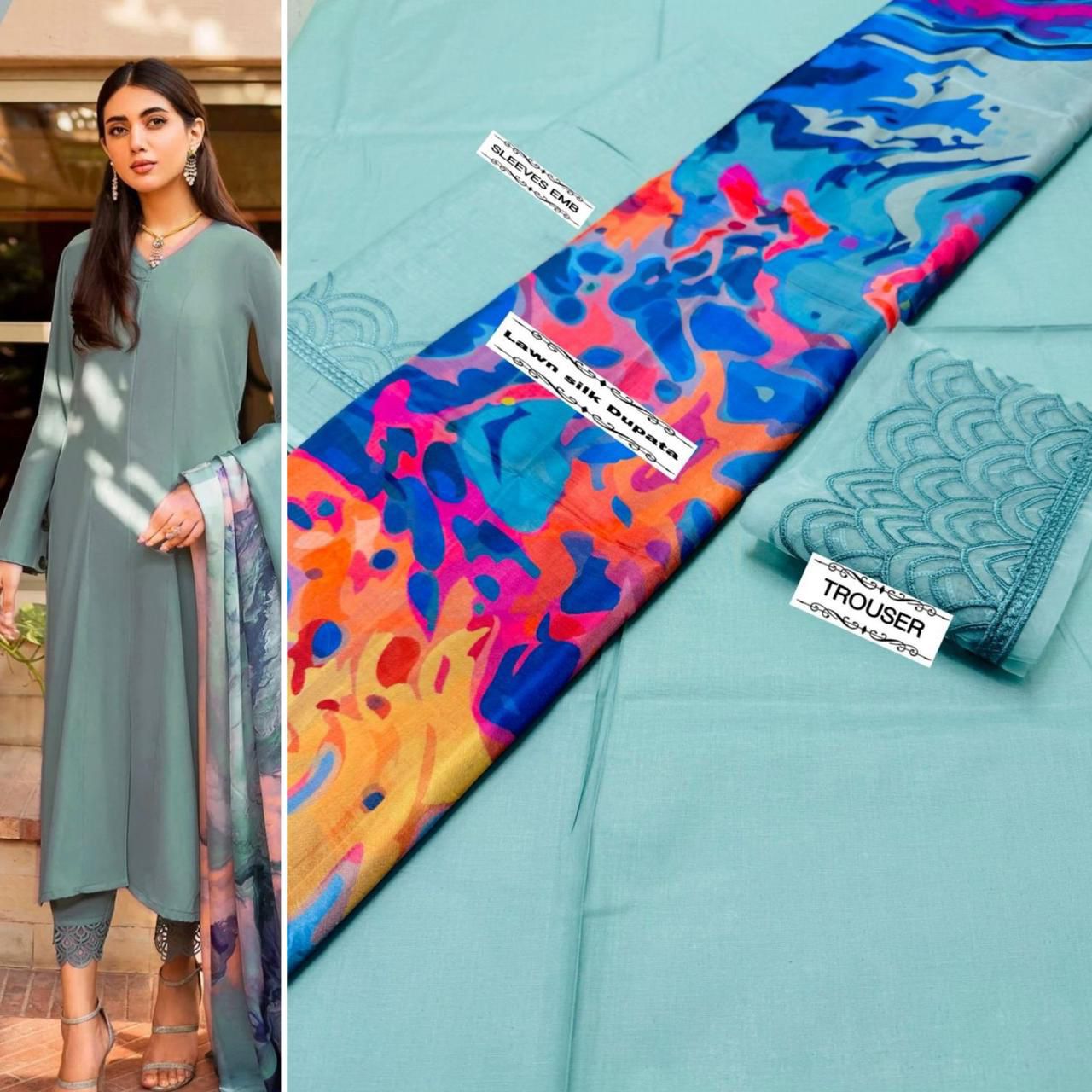 SUPER SUMMER CLEARANCE SALE OFFER* 🥳🎉🎉
*_🌻SUMMER COLLECTION 🌻_*
*ALHAMDULILAH*
*NATASHA KAMAL* 3pc Summer Casual Collection
Code:2025