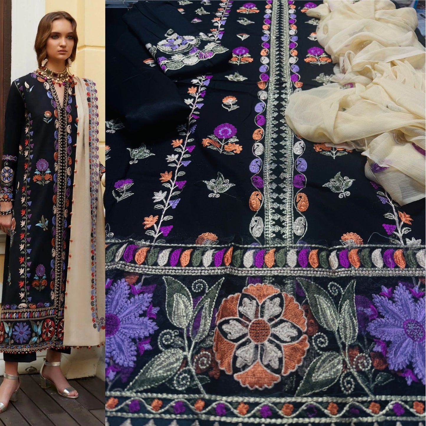 SUMMER COLLECTION 🌹*
          *ALHAMDULILAH*
*mix* 3pc Summer Casual Collection 
Code:mix🌹