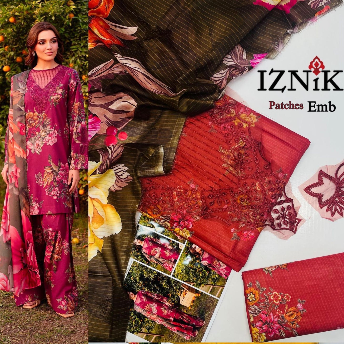 *_🌻SUMMER COLLECTION 🌻_*
*ALHAMDULILAH*
*IZNIK* 3pc Summer Eid Collection
Code:PE001