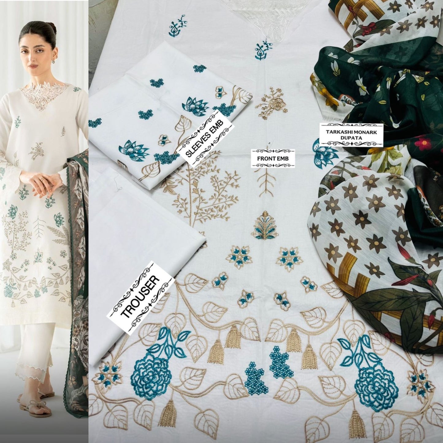 SUMMER COLLECTION 🌹*
          *ALHAMDULILAH*
*mix* 3pc Summer Casual Collection 
Code:mix🌹