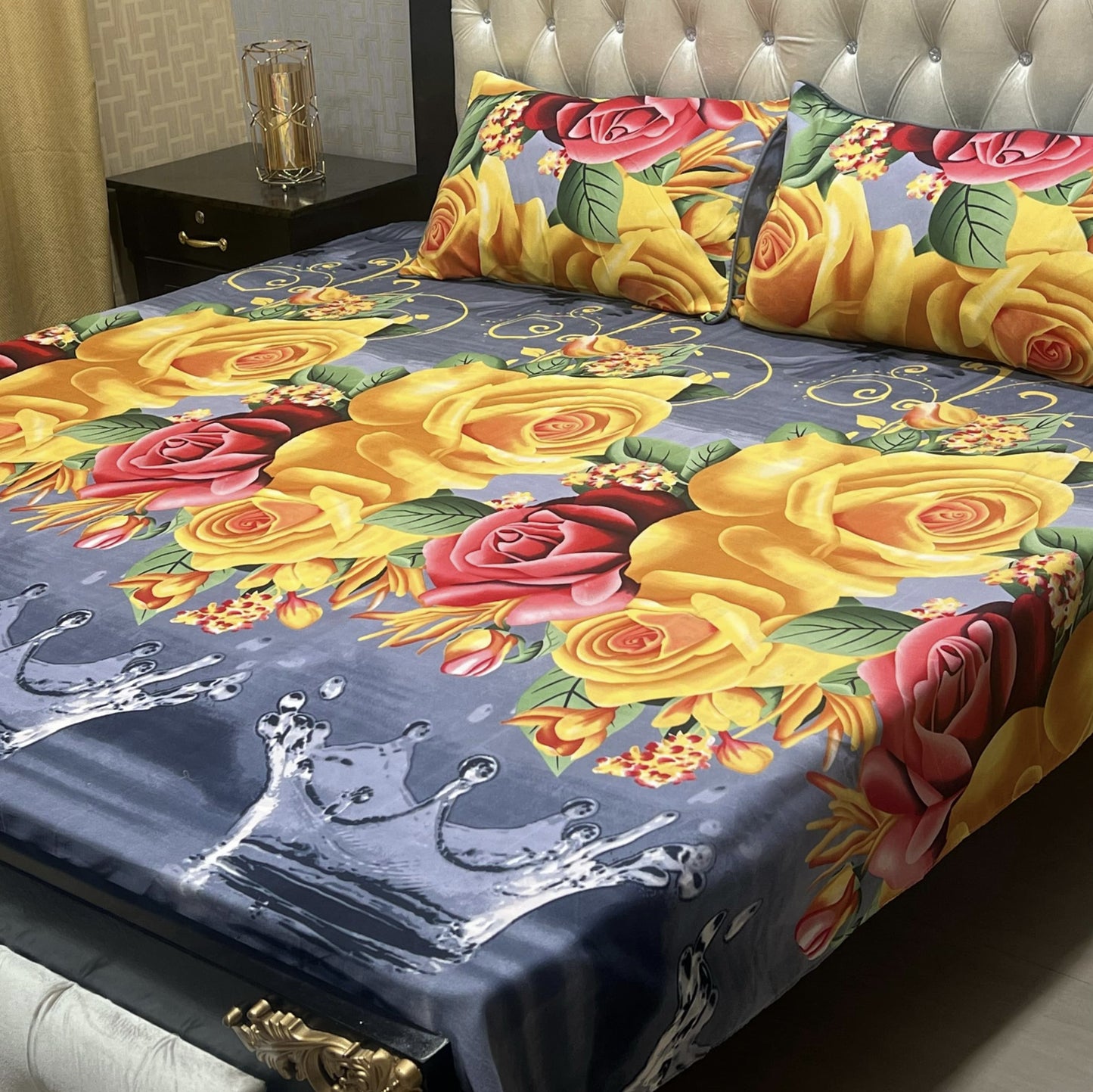 *3D-Crystal cotton Bedsheets*
