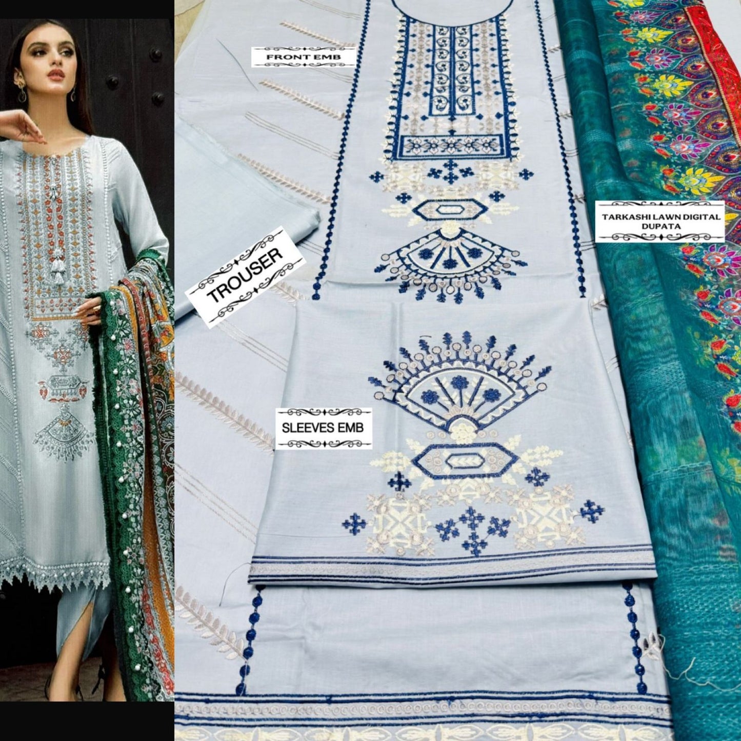 SUMMER COLLECTION 🌹*
          *ALHAMDULILAH*
*mix* 3pc Summer Casual Collection 
Code:mix🌹