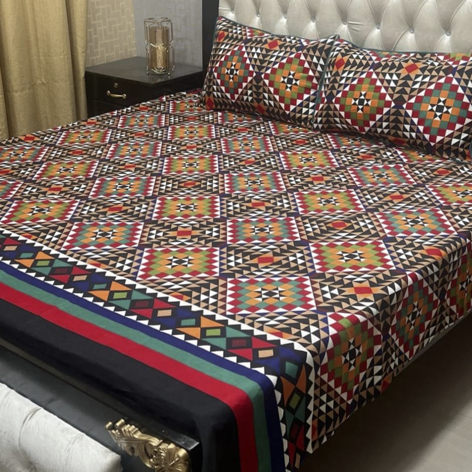 *3D-Crystal cotton Bedsheets*