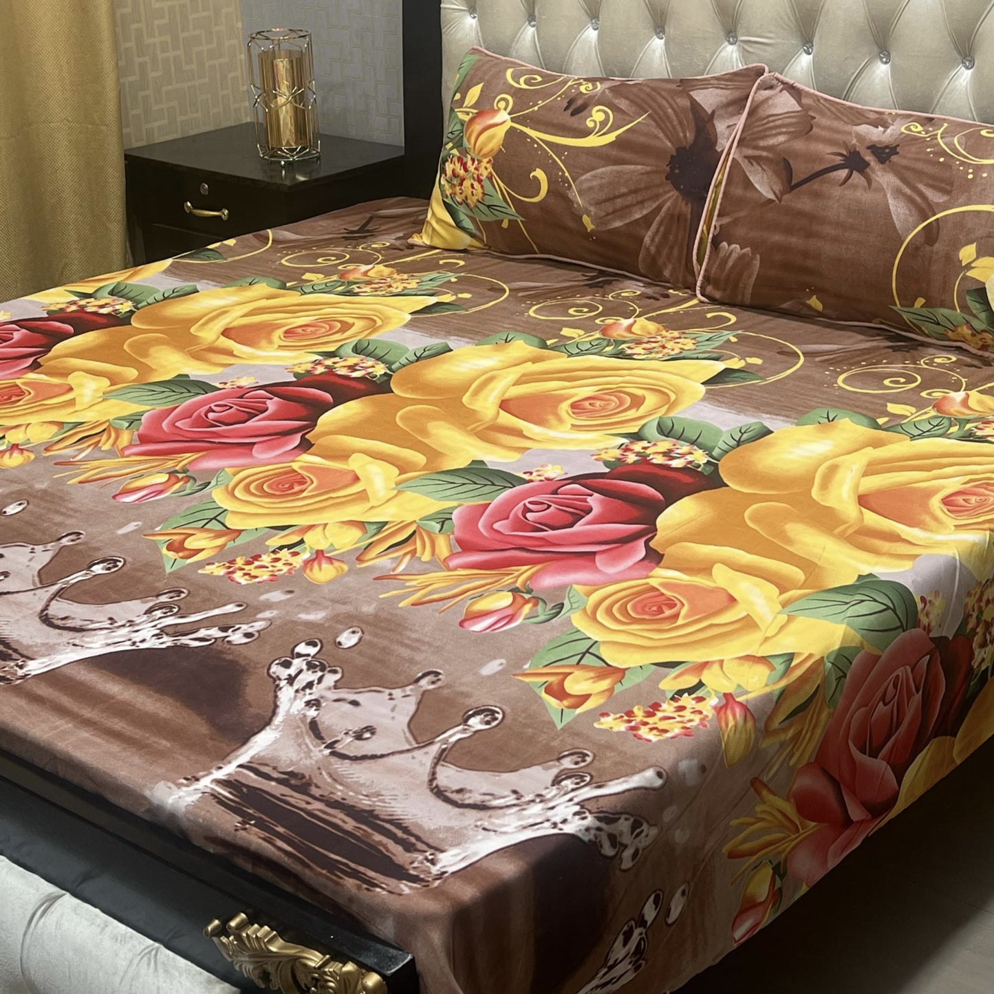*3D-Crystal cotton Bedsheets*
