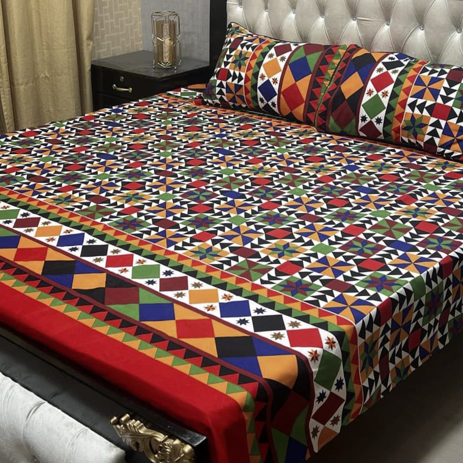 *3D-Crystal cotton Bedsheets*