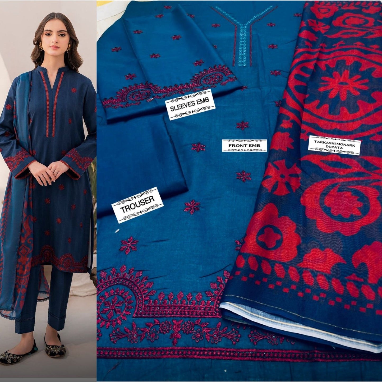 SUMMER COLLECTION 🌹*
          *ALHAMDULILAH*
*mix* 3pc Summer Casual Collection 
Code:mix🌹