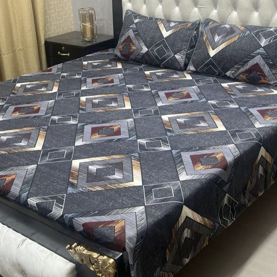 *3D-Crystal cotton Bedsheets*