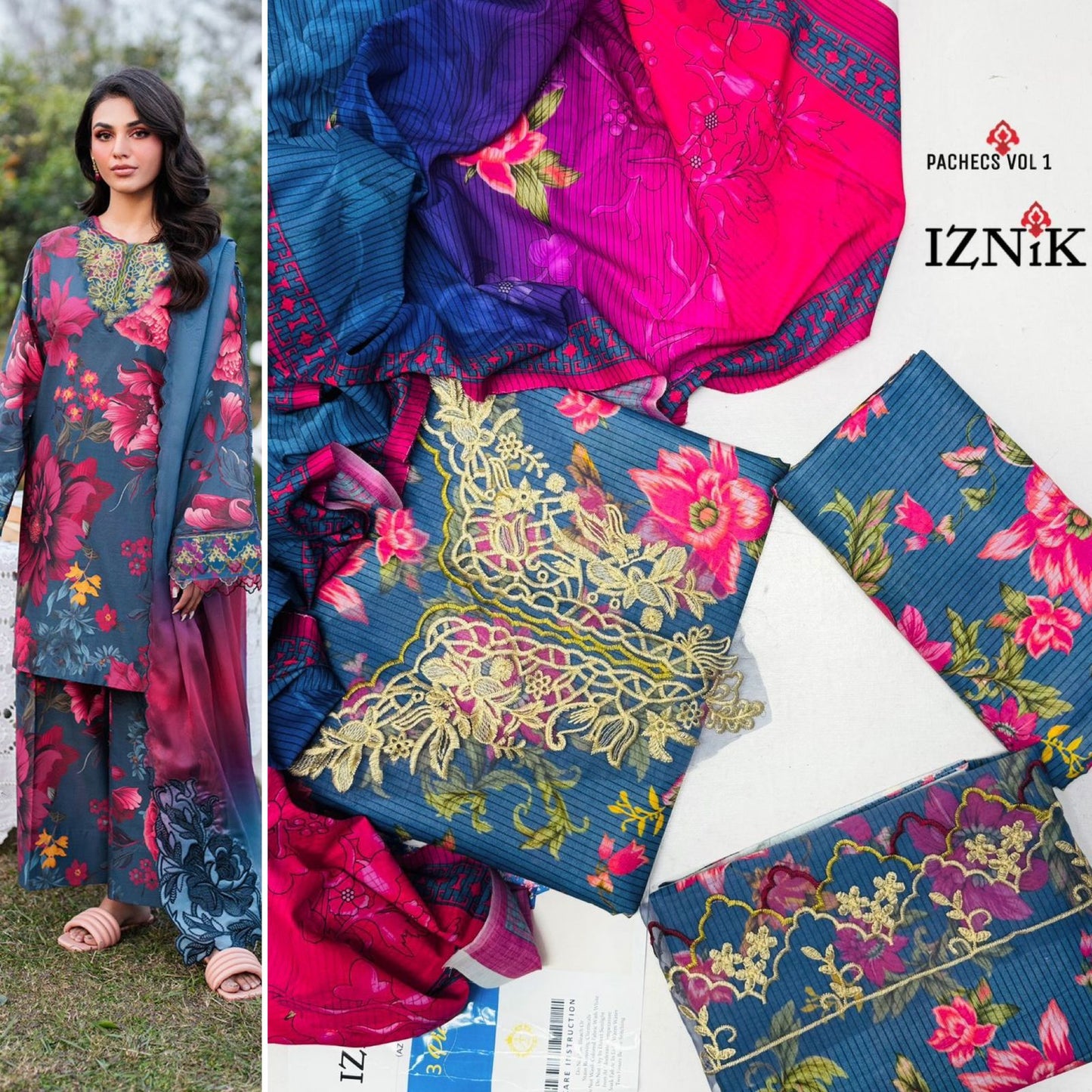*_🌻SUMMER COLLECTION 🌻_*
*ALHAMDULILAH*
*IZNIK* 3pc Summer Eid Collection
Code:PE001