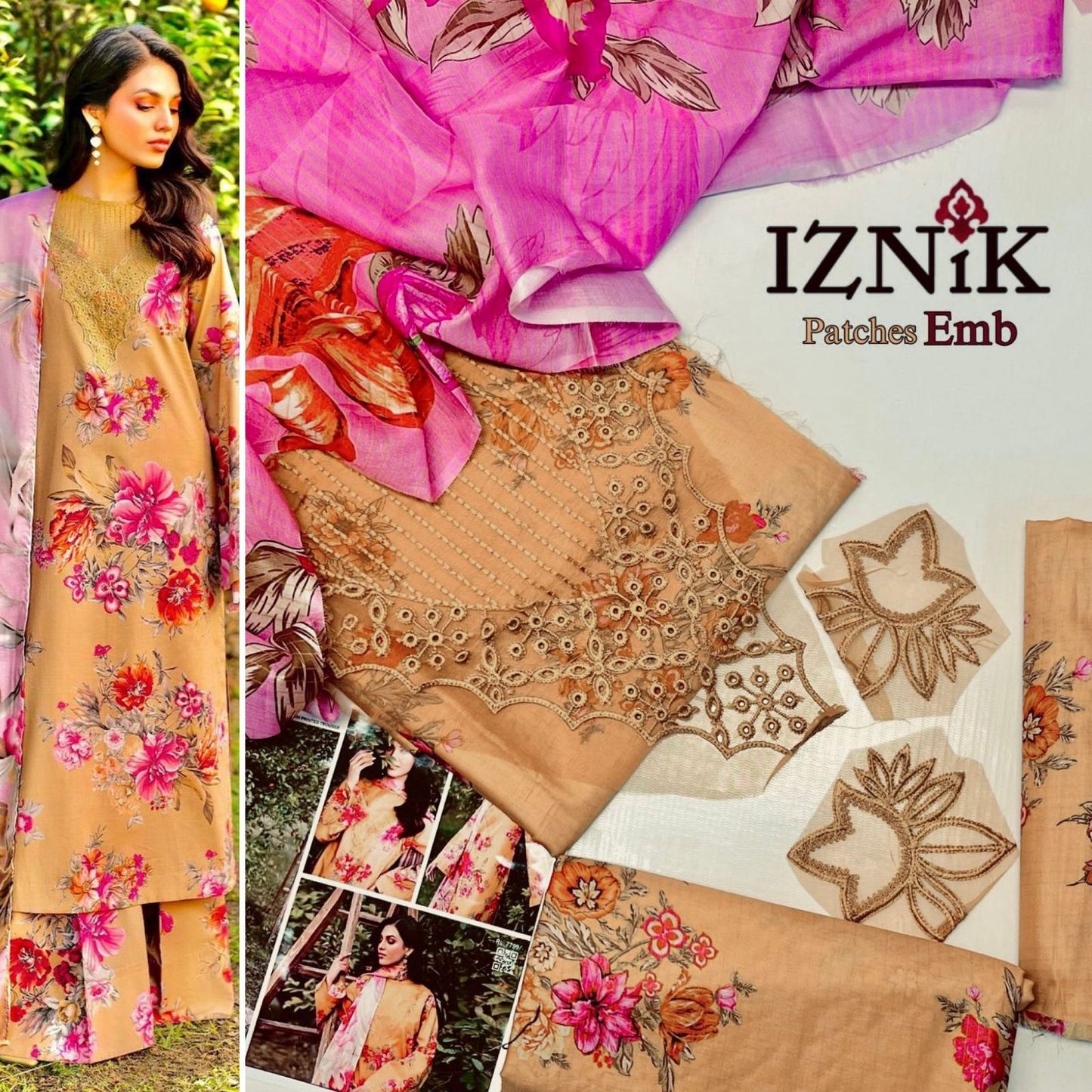 *_🌻SUMMER COLLECTION 🌻_*
*ALHAMDULILAH*
*IZNIK* 3pc Summer Eid Collection
Code:PE001