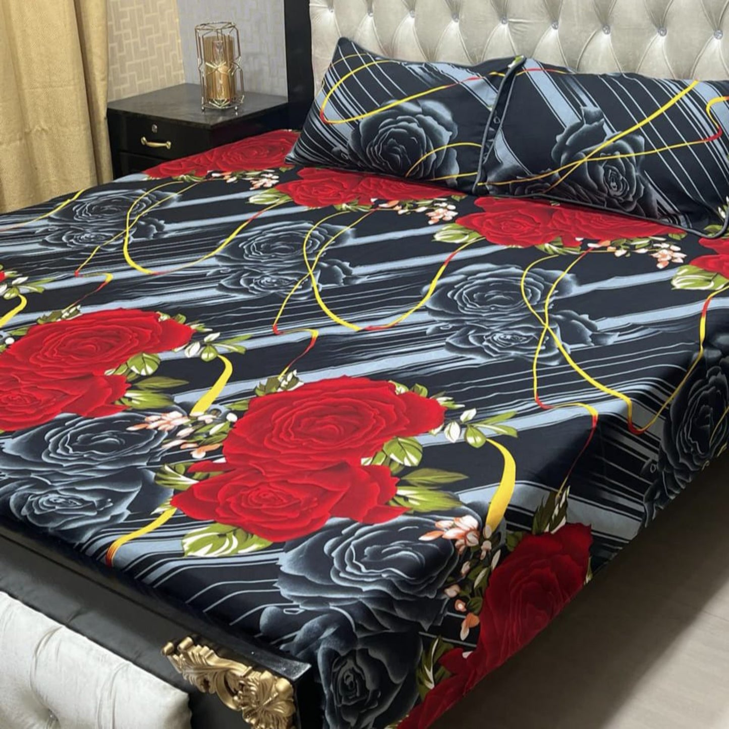 *3D-Crystal cotton Bedsheets*